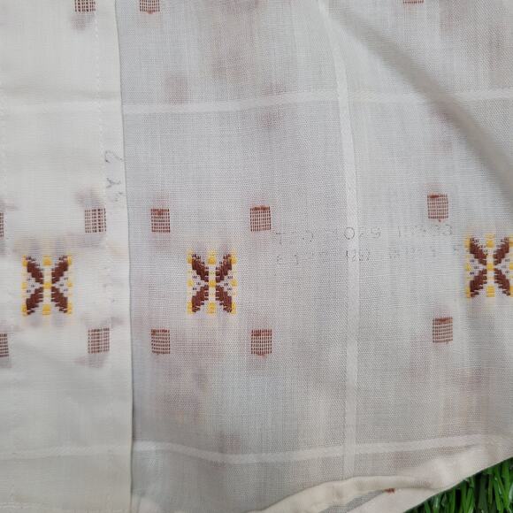 Vintage 70s JCPenney Dagger Collar Button Shirt Medium 15.5 33 Made In USA - Picture 5 of 14